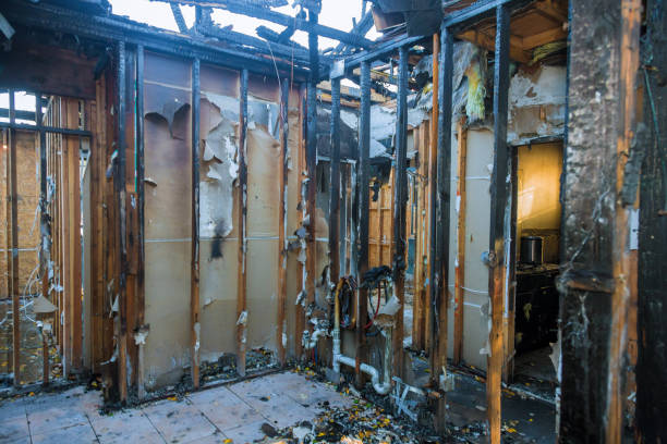 Professional Fire Damage Removal technician working in Tryon, NC